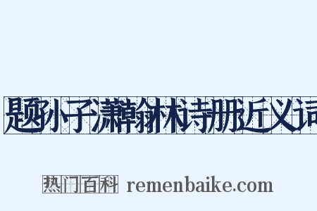 题孙子潇翰林诗册近义词是什么意思的图片